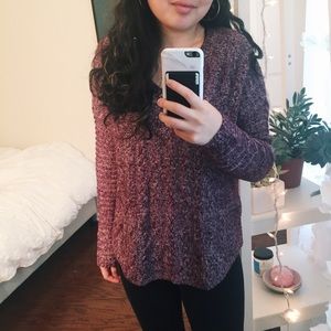 Burgundy Cozy Sweater